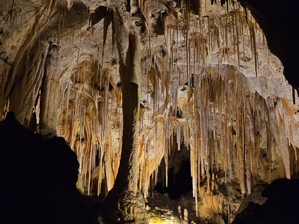 Dramatic formations in Carlsbad Caverns